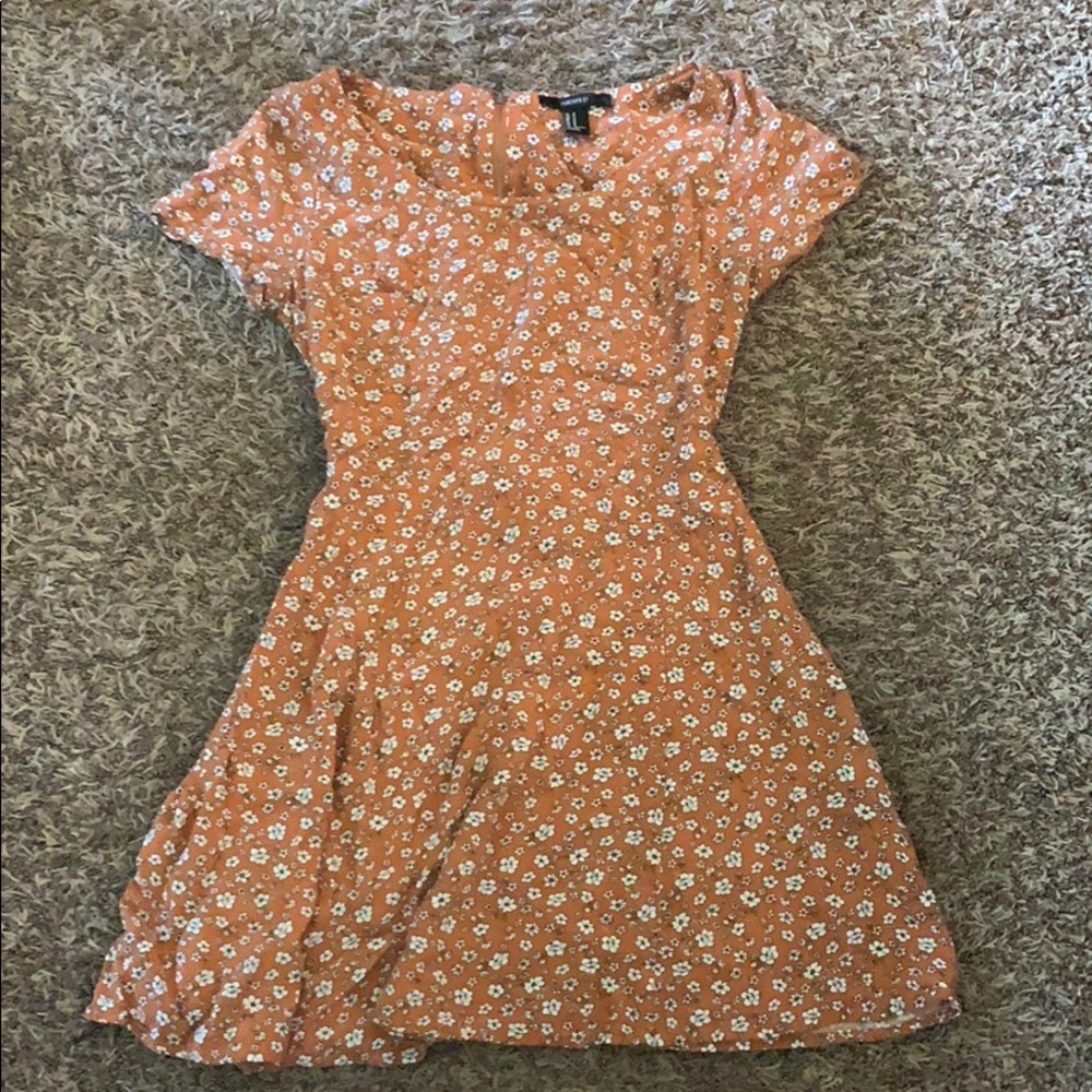 Floral print mini-dress
